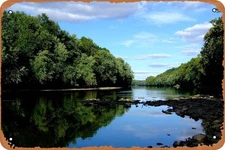 Tin Metal Signs River 8x12 for Home Cafe Bar Pub Garden Office Club 