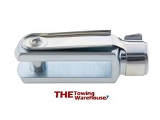 Trailer Braked Coupling M10 Handbrake Clevis Fork Linkage 72mm Long w/lock Pin