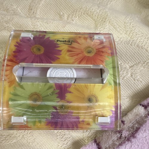 Post-it Pop-up Note Dispenser Floral Design Sticky Note Holder