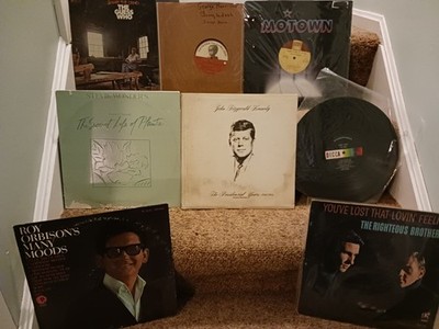 1960's Lot of (9) LPs, Rock GUESS WHO GEORGE HARRISON ROY ORBISON STEVIE WONDER