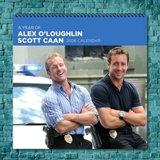 Alex O'loughlin & Scott Caan 2026 Hollywood Stars Calendar, 12-Month Wall Calend