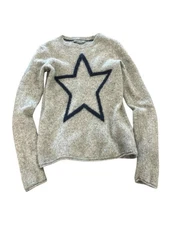 Alashan Cashmere Sweater - Grey/Navy - XS - USED