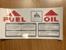 Gilera Sp01 sp02 Crono Gfr Adesivo Serbatoio Fuel OIL