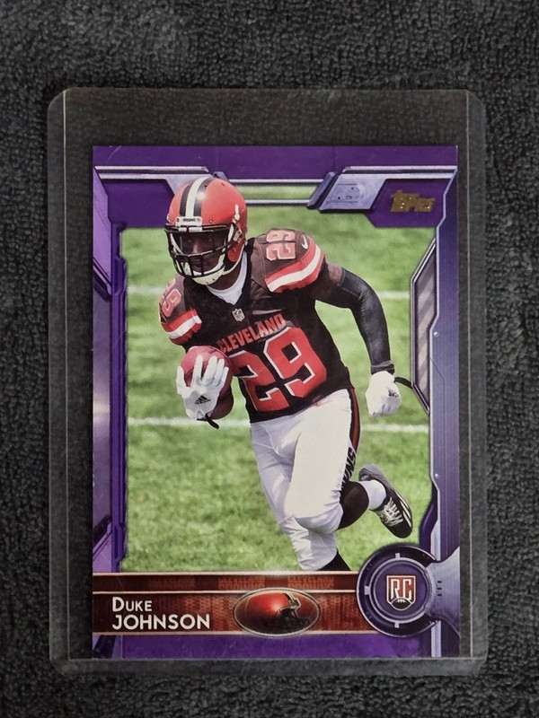 2015 Topps Purple Duke Johnson Rookie Card