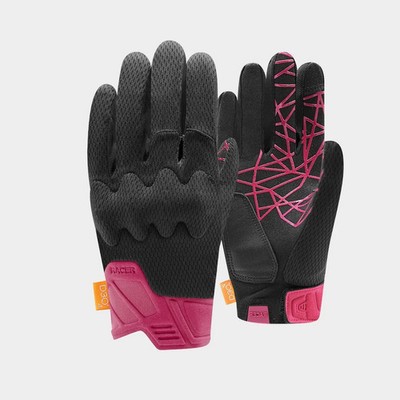 Motorradhandschuhe Frau Racer Roca 3 F XS Sommer Mesh D3O clarino Tastindex CE N