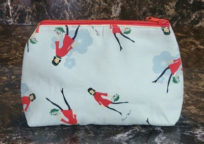 Vintage - China Wei Clutch Purse MCM Woman w/ Dog In Purse Print - RARE