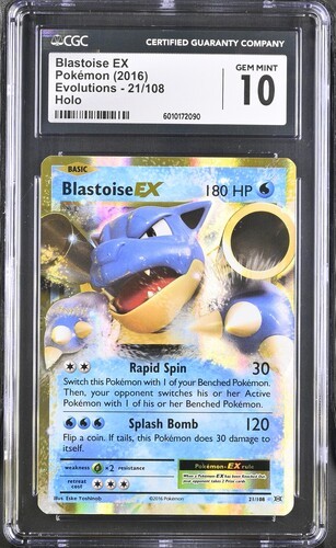 Blastoise-EX graded CGC 10 for sale on eBay