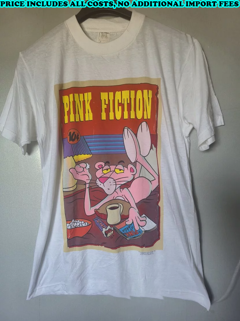 The Pink Panther Cartoon Pulp Fiction T-shirt S to 5XL BA273 FREE SHIPPING