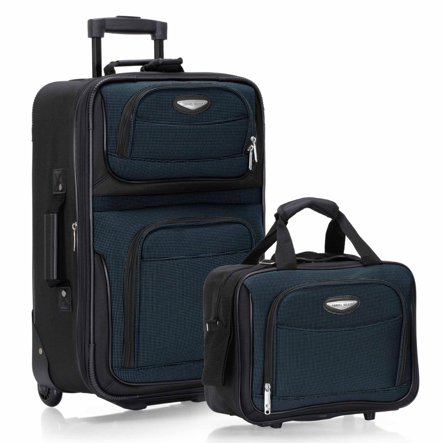 With Rolling Wheels, Navy, 2-piece Set ...