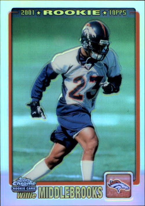 2001 Topps Chrome #256 Willie Middlebrooks RC /999 - FB