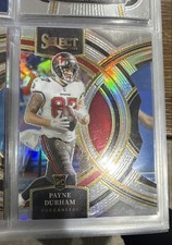 2023 Panini Select - Premier Level Payne Durham #155 Silver Prizm Die-Cut (RC)