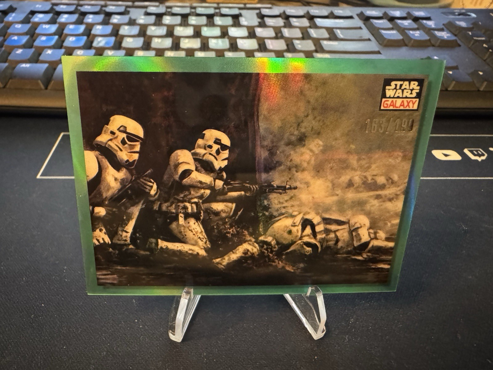 2023 Topps Chrome Star Wars Galaxy Pinned Down  Aqua /199