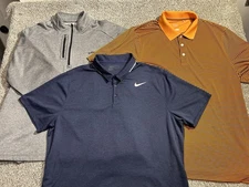 Men's XXL Golf Lot Polo 1/4 Zip Callaway Nike Cutter & Buck Orange Gray Blue