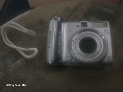 Canon PowerShot A470 7.1 MP Digital Camera Silver Compact Point & Shoot