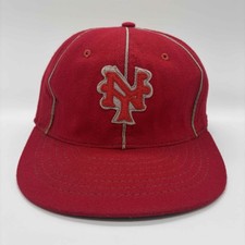 90s Vintage USA Made Black Yankees Embroidery Baseball Cap