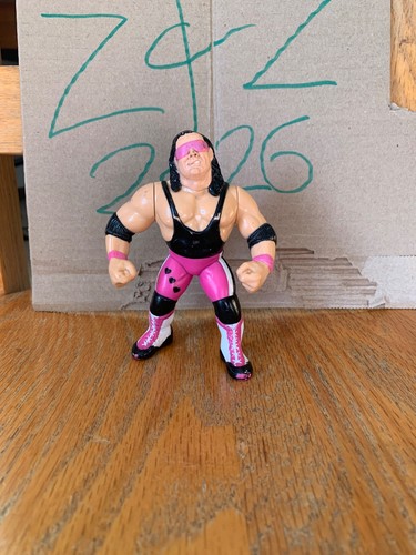 Bret Hart PINK HEART WWF WWE Hasbro Complete Wrest...