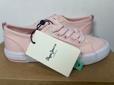 Pepe Jeans London Brady Basic G Sneaker - Mädchen Gr. UK 1,5 - Rosa - Neu