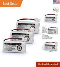 Versatile Replacement Batteries for Cordless Phones - NiMH Pack of 3, 600mAh