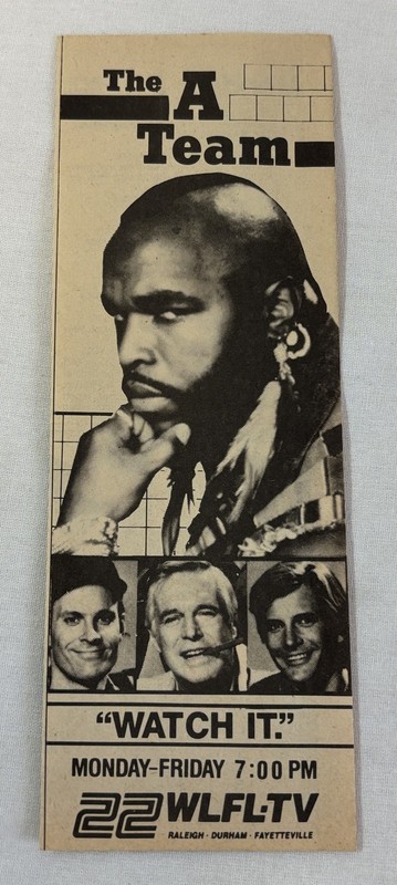 1988 WLFL tv ad ~ THE A-TEAM watch it