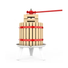 EJWOX 3.2 Gallon Fruit and Wine Press, Manual Cider Juice Maker with Solid Be...