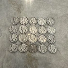 Lot of 20 Mercury Dimes Various Dates 90% Silver