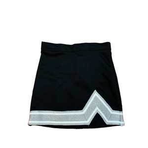 Chasse Blaze Cheer Skirt Youth Small Black White Silver YS Omni Cheer