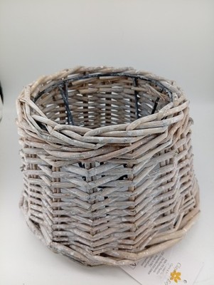 1 Clayre & Eef Lampenschirm Rattan, DxH ca. 20x14cm neu maritim