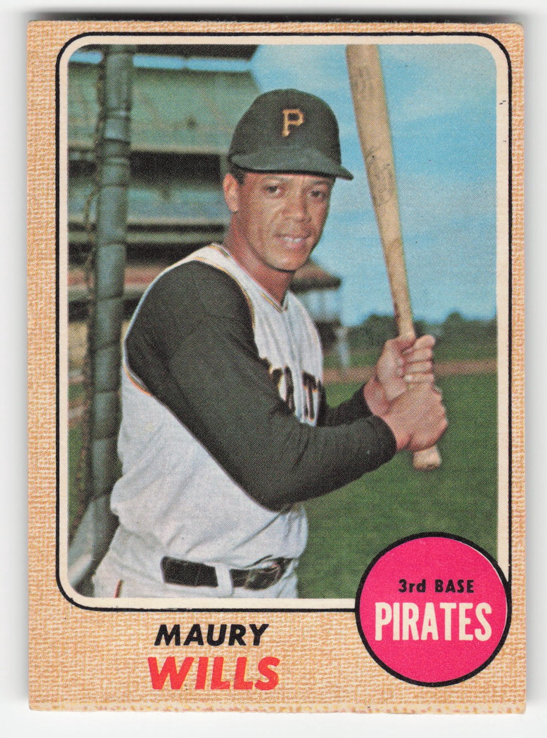 Maury Wills 1968 O-Pee-Chee #175 Pittsburgh Pirates Vg-Ex