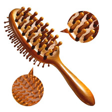 Sandalwood Loc Brush and Wide Tooth Comb for Dreadlock Styling Unisex
