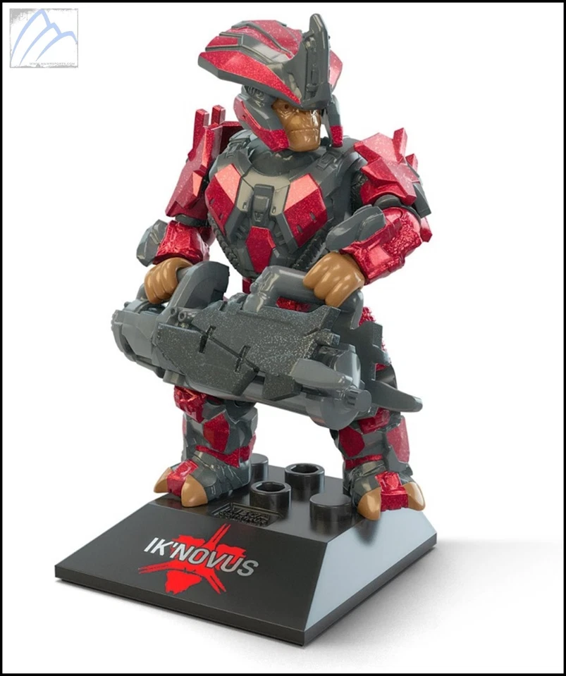 HALO INFINITE MEGA CONSTRUX HEROES 17 BRUTE CHIEFTAIN IK'NOVUS MINI FIGURE HKT08 - Image 4 of 4