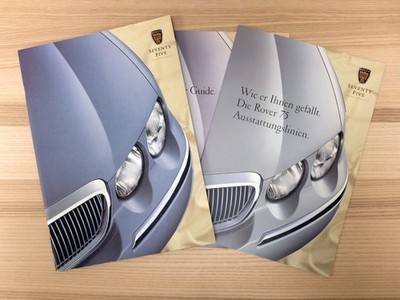 1999 Rover 75 Seventy Five Brochure with Colours Trim Lines Brochure
