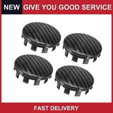 Universal 56mm Wheel Center Hub Caps Hubcaps Covers Rims Hub Cap Black Pack of 4