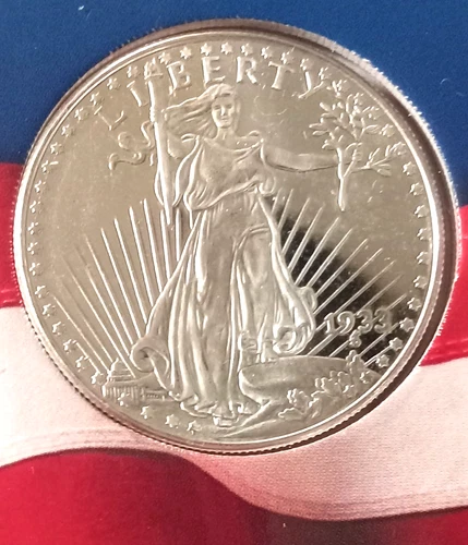 St Gaudens 1 One .999 Silver Round 1 Troy Oz Free Hard Display Case Uncirculated