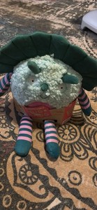 Somatoline Microwaveable Plush Hug Snoog Heat Pad, Round, Green & Pink