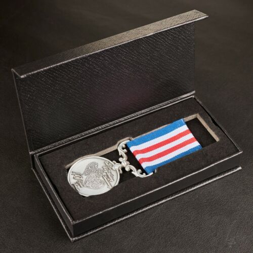 For You On Your 40th Ruby Wedding Anniversary Service Medal + Case. Gift/Present - Picture 1 of 12