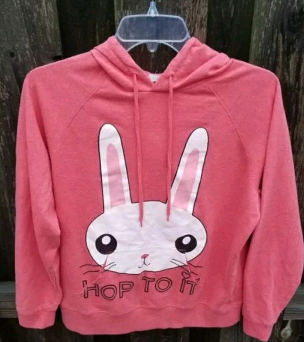 Forever 21 Bunny Hoodie Juniors Large Happy Rabbit | eBay