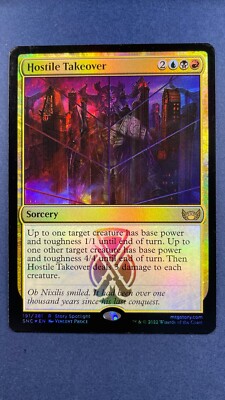 MTG Streets of New Capenna Hostile Takeover Foil 191/281 | eBay