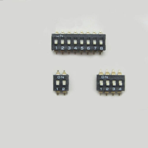 New！！ 2P 4P 8P Way Bits Position SMD DIP Switches Black/Gold-Plated 2.54mm Kits - 第 1/2 張圖片