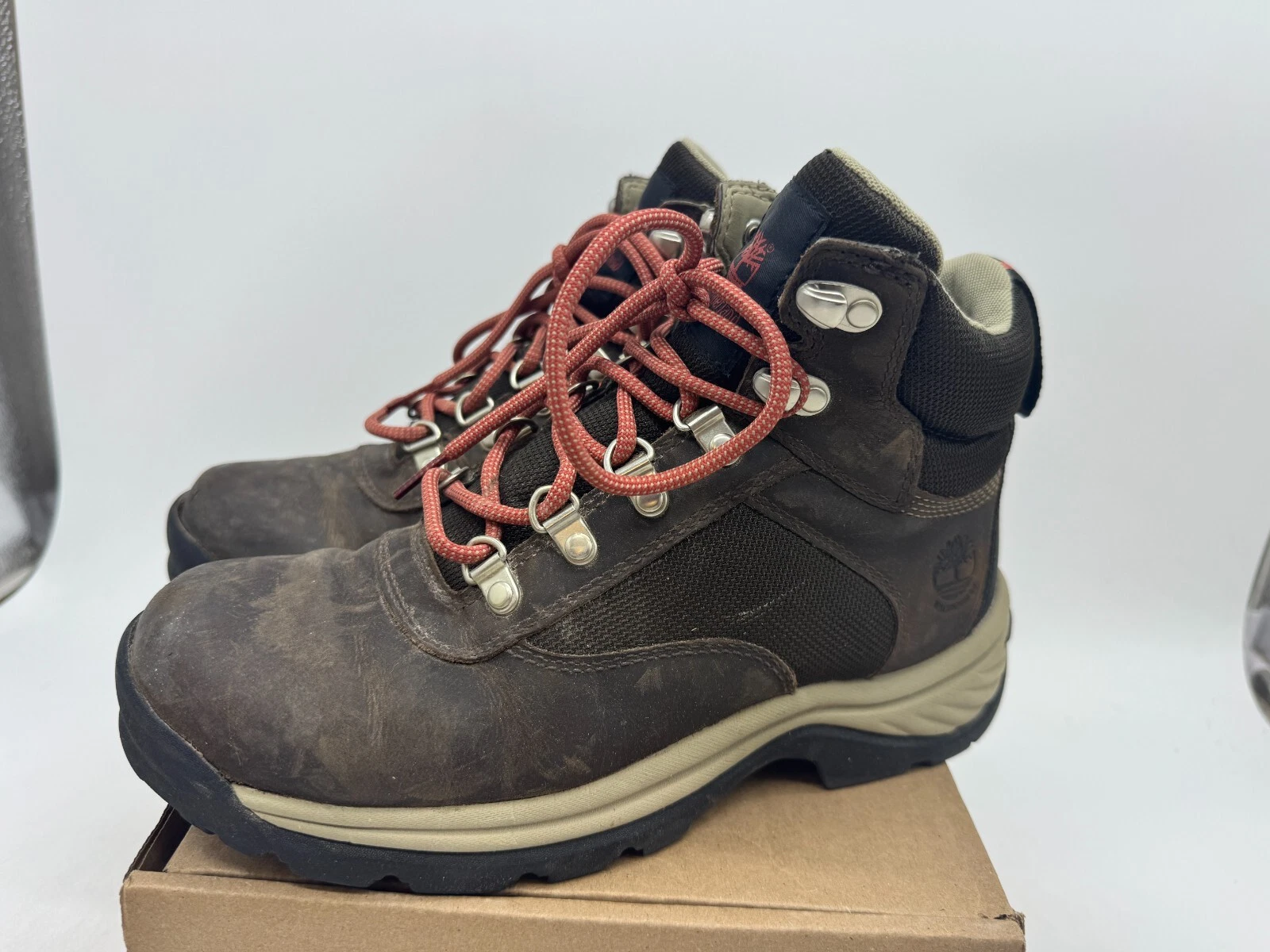 Timberland White Ledge Mid scarponi da trekking donna marroni stringati impermeabili 7 5