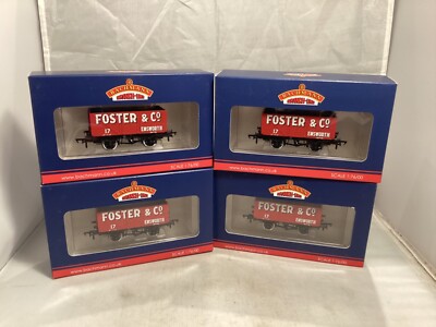 BACHMANN OO 37 - 161 8 PLANKENWAGEN ''''FOSTER & CO'''' EMSWORTH A RAKE OF4