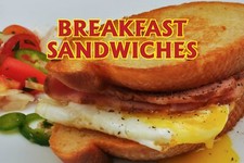 Breakfast Sandwiches 14"X10" Store Retail Food Counter/Wall Sign
