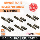 <!--F#f_0-->6 x Bullet Pin Hinge WELDABLE | 20 x 100mm | MEDIUM DOOR TRUCK TRAILER TAILGATE<!--F/-->