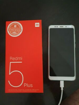 xiaomi redmi 5 plus color blue used 4+64G unlocked battery not good