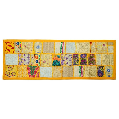 Handmade Cotton Patchwork Table Runner Embroidered Dining Table Tapestry - Picture 33 of 34