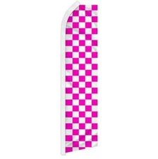 Checkered Color Variations Swooper Flutter Advertising Auto Racing Banner Flags