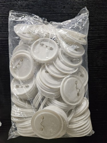 Blank Button Pins, Includes Plastic Button Pin Back Cover, Metal 58mm - Picture 6 of 7