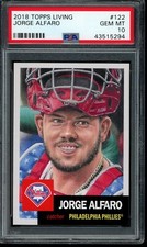 2018 Topps Living Set #122 Jorge Alfaro PSA 10 Gem Mint SP Card 43515294