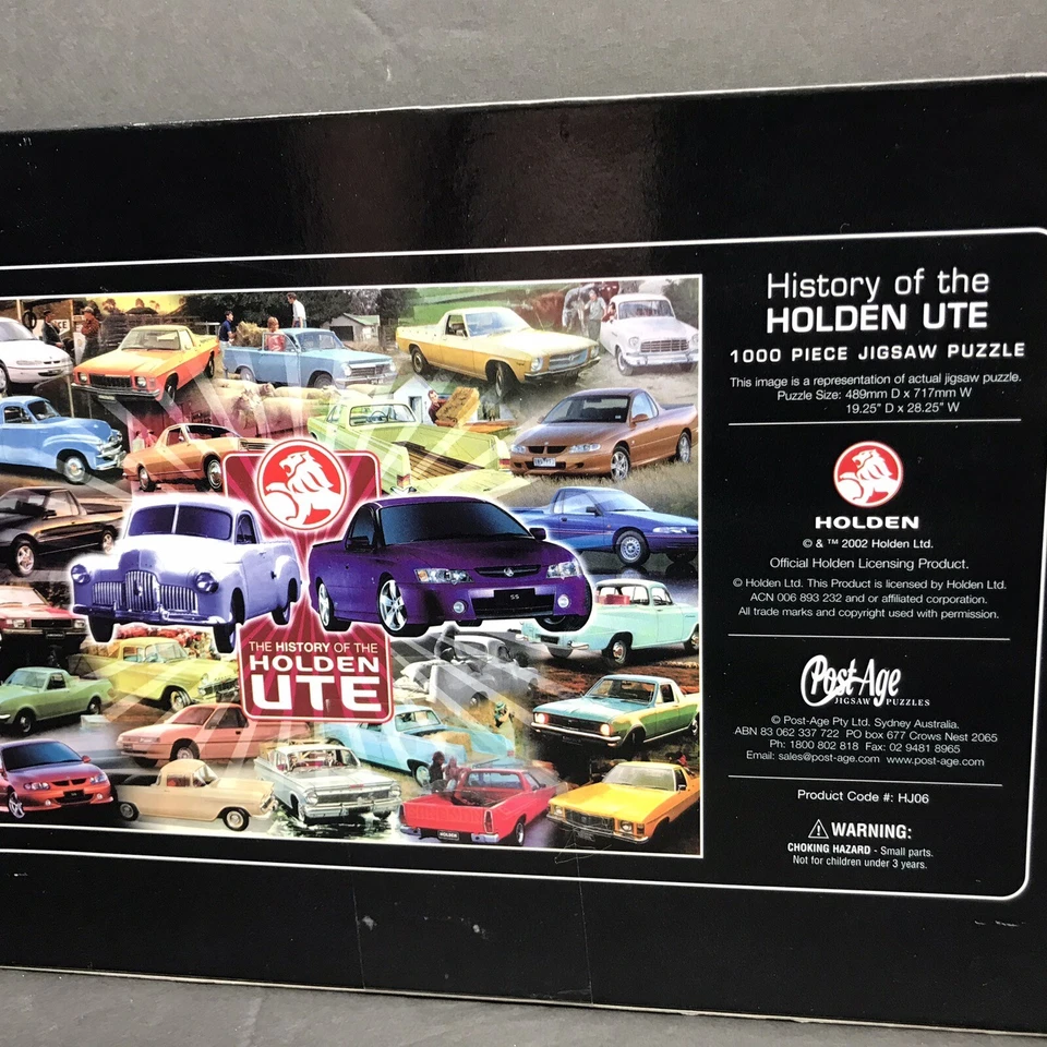Rompecabezas conmemorativo Holden Ute HJ06 1000 piezas caja de hojalata RARO Foto 3 de 4