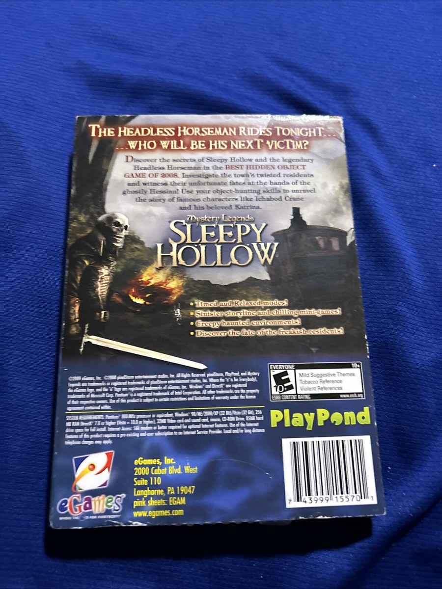 sleepy hollow tobacco for sale MYSTERY LEGENDS HIDDEN OBJECT GAME PC CD, New Never Opened, Sealed sleepy hollow tobacco for sale