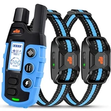 Smart Pet 1100 Yd Remote Dog Training Shock Collar for 2 Small Medium Large Dogs